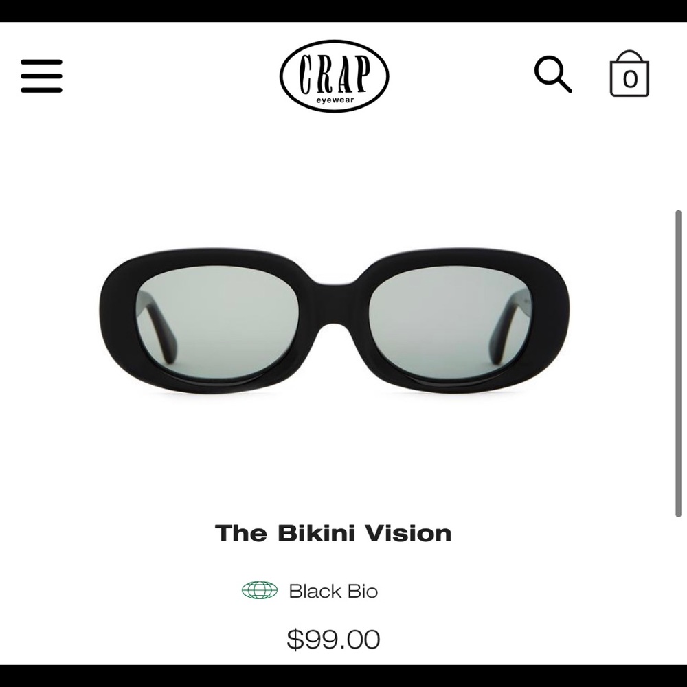 CRAP Eyewear The Bikini Vision - Black Sunglasses